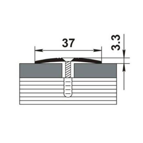 Стык 37мм 1,35 Дуб беленный (Лука ПС 03.1350.087)