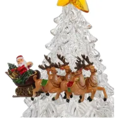 Фигурка декоративная Ёлка кристалл 21х21х31,5см (свет и музыка) Y4-9364 (502813)