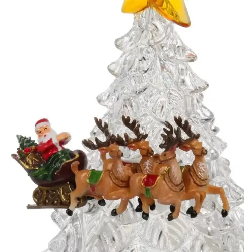 Фигурка декоративная Ёлка кристалл 21х21х31,5см (свет и музыка) Y4-9364 (502813)