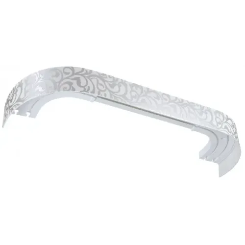 Карниз Ле-Гранд Идиллия 3,0м (2ряд) хром с поворотами (5)