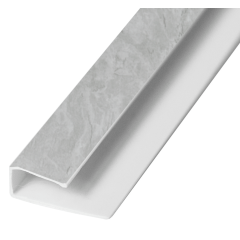 Профиль ПВХ ИДЕАЛ 8 мм Стартовый матовый  2,7м  519 Венеция светло-пепельная (25)