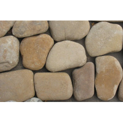 Камень Булыжник ПЛОСКИЙ ЖЁЛТЫЙ 100-200мм