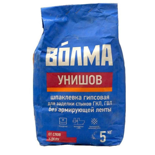 Шпатлёвка ВОЛМА Унишов гипсовая 5 кг