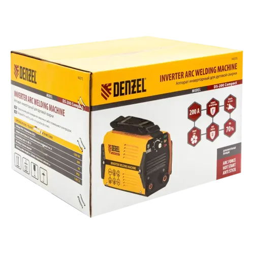 Аппарат сварочный DENZEL DS-200 Compact (94373) (*10)
