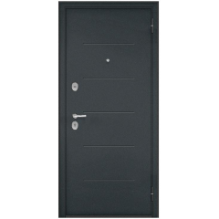 Дверь метал. Бульдорс TRUST ECO, RL-3, МДФ ларче белый 9E-140 зеркало (2050*960, Правая)