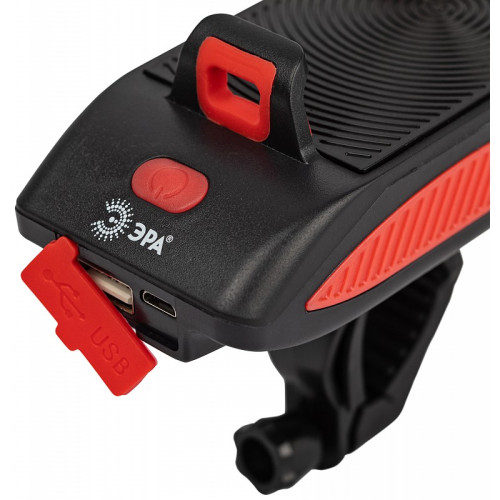 Фонарь велосипедный ЭРА VA-802 5W(335lm) акк.2400 mAh,powerbank,сигнал,держ д/телефона, 8ч 5823