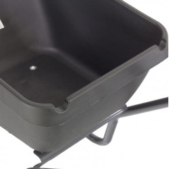 Тачка садово-строительная 90л/175кг с пластиковым корытом СИБРТЕХ (68919)