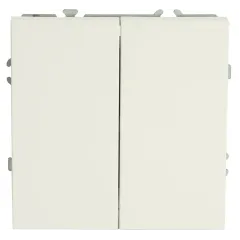 Переключатель 2-кл ЭМИЛИ перекрестный белый RSW10-5111-01