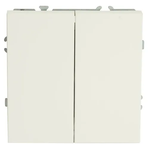 Переключатель 2-кл ЭМИЛИ перекрестный белый RSW10-5111-01