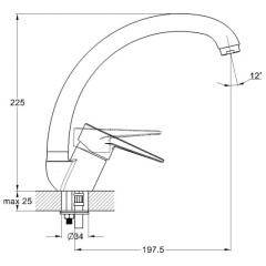 Смеситель для кухни SOLONE SUP4-A045