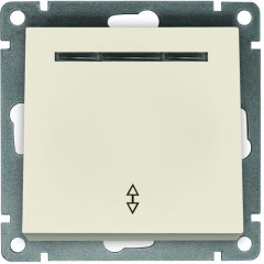 Переключатель 1-кл Universal Афина 10А с подсветкой сл.кость A0125-I