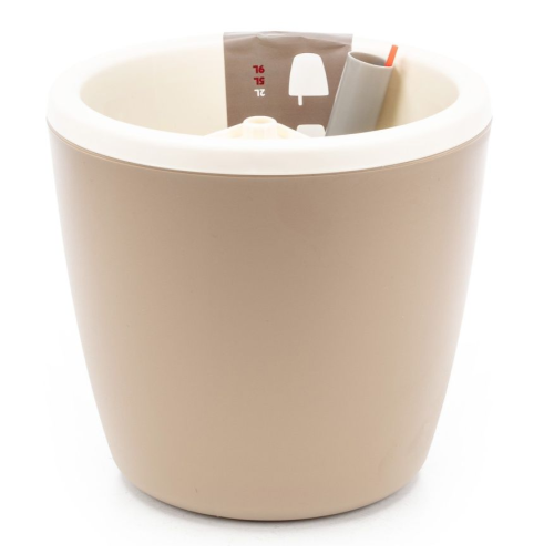 Горшок для цветов 5 л MUNCHEN с автополивом молоч.шоколад INGREEN IG622111047 (231988)