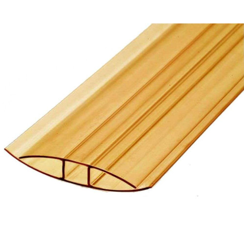 Поликарбонат сот. H-профиль 10мм, 6м Бронза