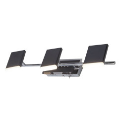 Светильник настенный EUROSVET 20000/3 черный(15W)