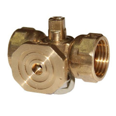 Кран шаровый для подключения манометра ф 1/2