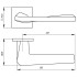 Ручки раздельные ARMADILLO K.USS52.TORSO (TORSO USS) BL-26 черный (39207)