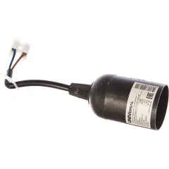 Патрон Е27 пластиковый подвесной гладкий с клеммной колодкой черный UNIVersal 4А 250В 1352