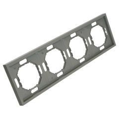 Рамка 4-пост ЭМИЛИ платиново-серый PFR00-5004-10