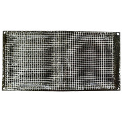 Решетка металлическая с сеткой 100*200ВР бронза