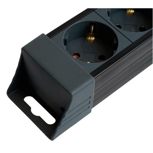 Фильтр сетевой Stekker 4 роз. 16A 3м черный HM22-41-03 Techno 50157