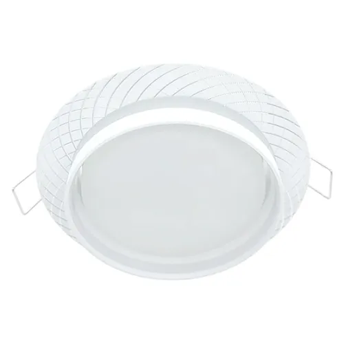 Свет. точ. ECOLA GX53SP сетка матовый/белый/алюм. SP531WECB