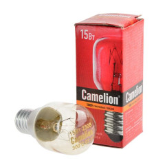 Лампа E14 накал.15Вт 220В+300С Camelion трубчатая для печей
