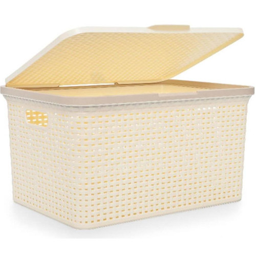 Ящик хозяйственный 30 л Полимербыт Артлайн, С495 с крышкой (227804)