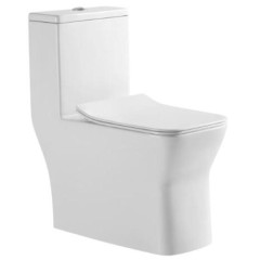 Унитаз-монолит EVA GOLD SM9608 тонкое сиденье ПП, с гофрой и гибкой подводкой