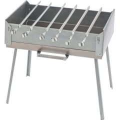 Мангал-дипломат PALISAD 410x280x125, в сумке, 1,5 мм, 6 шампуров в комплекте (69538)