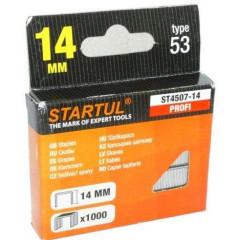 Скобы для степлера STARTUL тип 53, 14мм каленые (ST4507-14)
