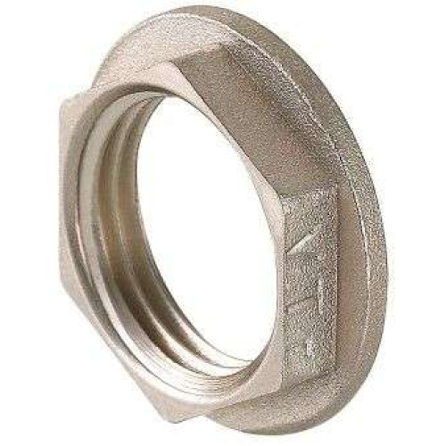 Контргайка латунная никелированная VT ф 1/2