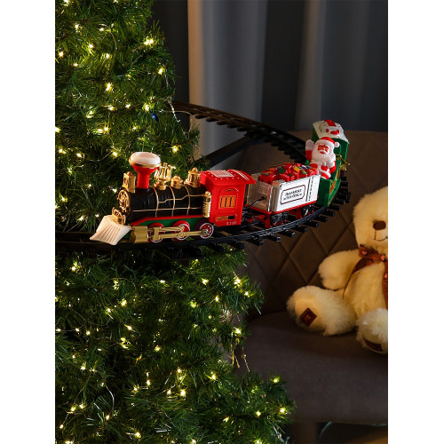 Железная дорога Радость Новогодняя музыкальная, батарейки 2*АА (не входят) НУ-8022