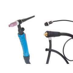 Горелка сварочная SOLARIS TIG WGT-17V (4м, 150А, разъем 10-25, вентиль)