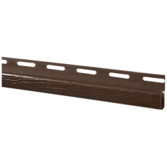 АЛЬТА планка к сайдингу КАНАДА+ Премиум ФИНИШНАЯ 3 м Орех тёмный