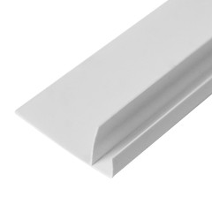 Профиль ПВХ ГЕРМОС 10мм Финишный широкий белый глянец 3,0м