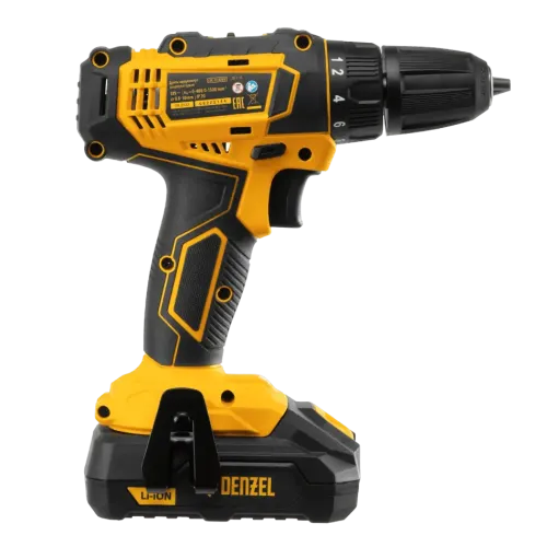 Шуруповерт DENZEL CDL-18-02BM (26116) (*15)