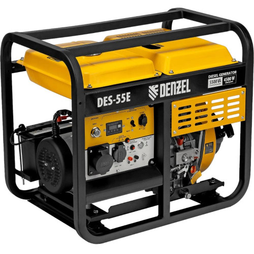 Генератор дизельный DENZEL DES-55E, 5,5 кВт (94414) (*30)