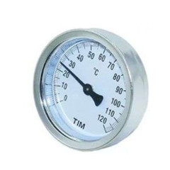 Термометр аксиальный с гильзой TIM t 0-120C Y-63A-50-120