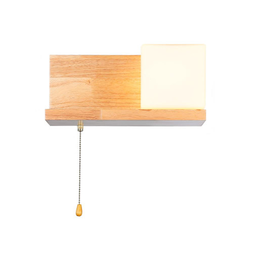 Светильник настенный AMBRELLA TR83123 LW/FR E27 светлое дерево/белый матовый