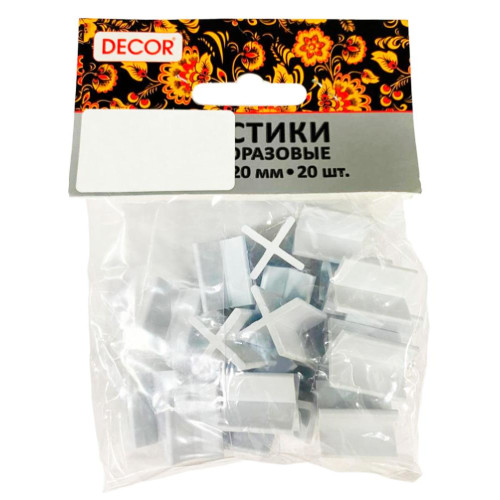 Крестики для плитки DECOR 2мм 20шт (102-0020)