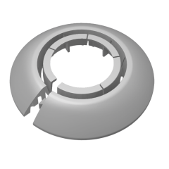 Обвод для труб Ф25-34мм серебристый 