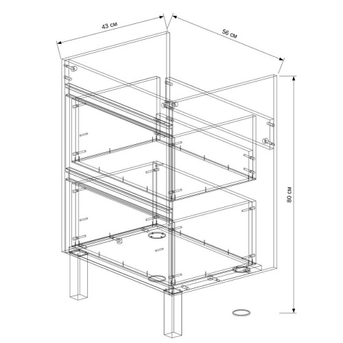 Тумба EVA GOLD 60 