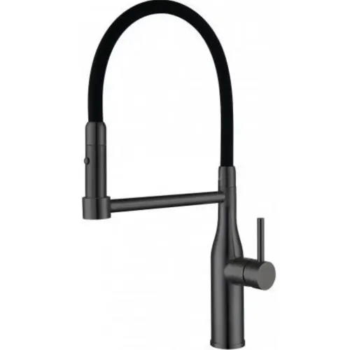 Смеситель для кухни GAPPO G4398-51 с гибким изливом, чёрный