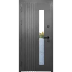 Дверь метал. Luxor Termo Рейка Стеклопакет (2050*860, Левая)