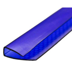 Поликарбонат сот. U-профиль 10мм, 2.1м синий