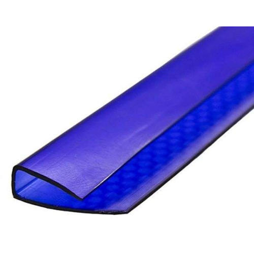 Поликарбонат сот. U-профиль 10мм, 2.1м синий