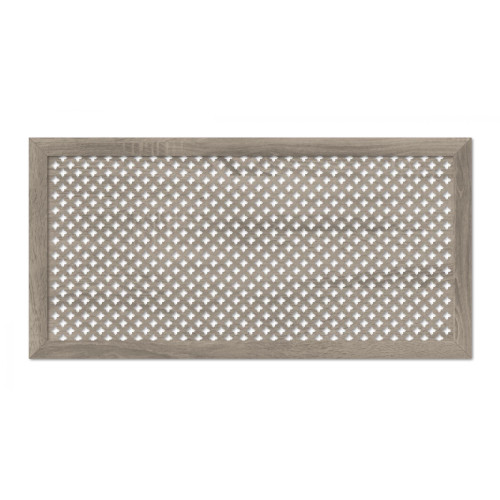 Радиаторная вентиляционная решетка из МДФ STELLA Готико 120*60 дуб винтаж