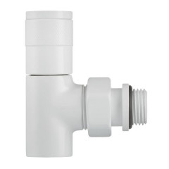 Набор дизайн-вентилей ROYAL THERMO Piano, угловой (белый) ф 1/2