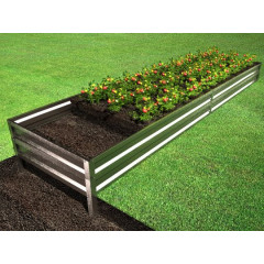 Грядка оцинкованная высокая удлиненная (4000х1000х470 мм)