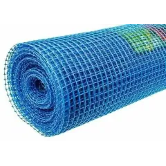 Сетка пластиковая 15*15 (1*20м) цвет синий, квадрат ПРОДАЁТСЯ КРАТНО 5М!!